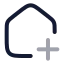 Houseplus icon with twotone rounded style