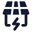 Housesolarpanel icon with solid standard style