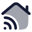 Housewifi icon with bulk rounded style