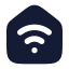 Housewifi icon with solid rounded style