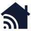 Housewifi icon with solid sharp style