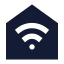 Housewifi icon with solid sharp style