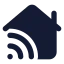 Housewifi icon with solid standard style