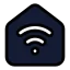 Housewifi icon with solid standard style