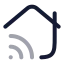 Housewifi icon with twotone rounded style