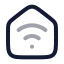 Housewifi icon with twotone rounded style