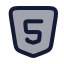 Html icon with duotone rounded style
