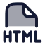 Htmlfile icon with duotone rounded style