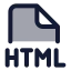 Htmlfile icon with duotone standard style