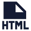 Htmlfile icon with solid sharp style