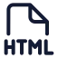 Htmlfile icon with stroke standard style