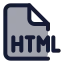 Htmlfile icon with duotone standard style