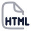 Htmlfile icon with twotone rounded style
