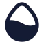 Humidity icon with solid rounded style