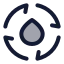 Hydropower icon with duotone standard style