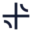 Hyperbole icon with solid sharp style