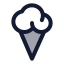 Icecream icon with duotone standard style