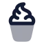 Icecream icon with bulk rounded style