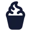 Icecream icon with solid standard style