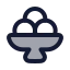 Icecreambowl icon with duotone rounded style