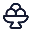 Icecreambowl icon with stroke standard style