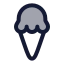 Icecreamcone icon with duotone rounded style