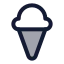 Icecreamcone icon with duotone standard style