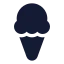 Icecreamcone icon with solid standard style