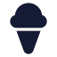 Icecreamcone icon with solid standard style
