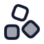 Icecubes icon with duotone rounded style