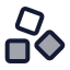 Icecubes icon with duotone standard style
