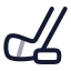 Icehockey icon with twotone rounded style