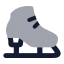 Iceskating icon with bulk rounded style