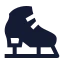 Iceskating icon with solid sharp style