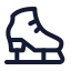 Iceskating icon with stroke standard style