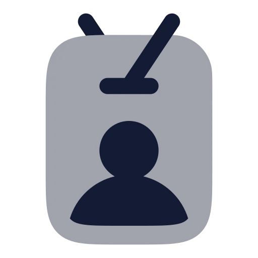 Id Card Lanyard Icon in Bulk Rounded style