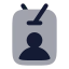 Idcardlanyard icon with bulk rounded style