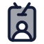 Idcardlanyard icon with duotone standard style