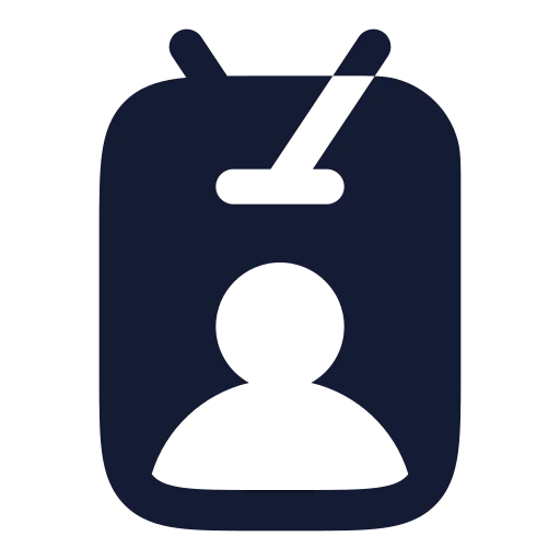 Id Card Lanyard Icon in Solid Rounded style