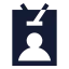 Idcardlanyard icon with solid sharp style
