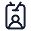 Idcardlanyard icon with stroke standard style