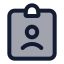 Id icon with duotone standard style