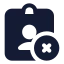 Idnotverified icon with solid standard style