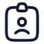 Id icon with stroke rounded style