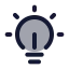 Idea icon with duotone standard style