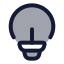 Idea icon with duotone rounded style