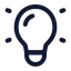 Idea icon with stroke standard style
