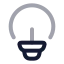 Idea icon with twotone rounded style