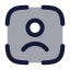 Identification icon with duotone rounded style