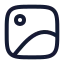 Image icon with stroke rounded style